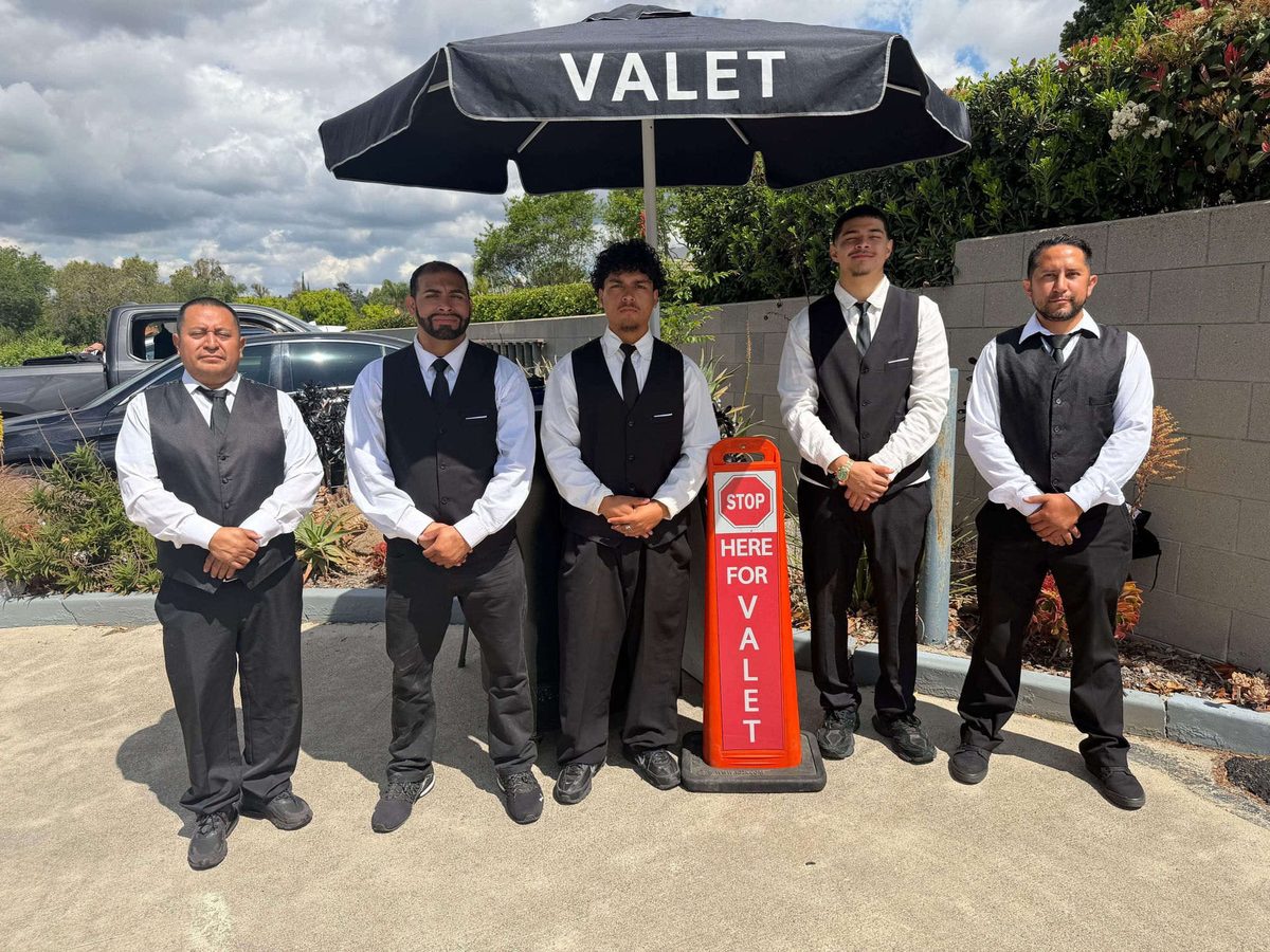 A&A Parking Services team ready at valet station