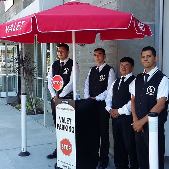 A&A valet team at upscale venue