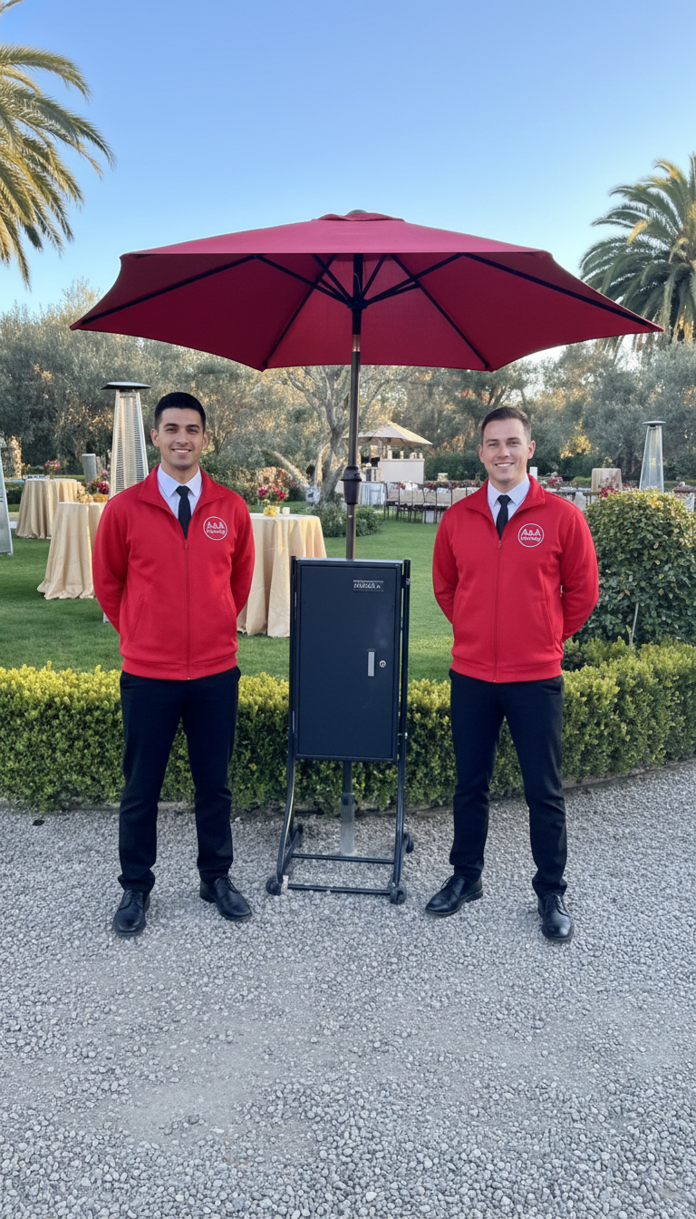 Private party valet parking service at Los Angeles home estate